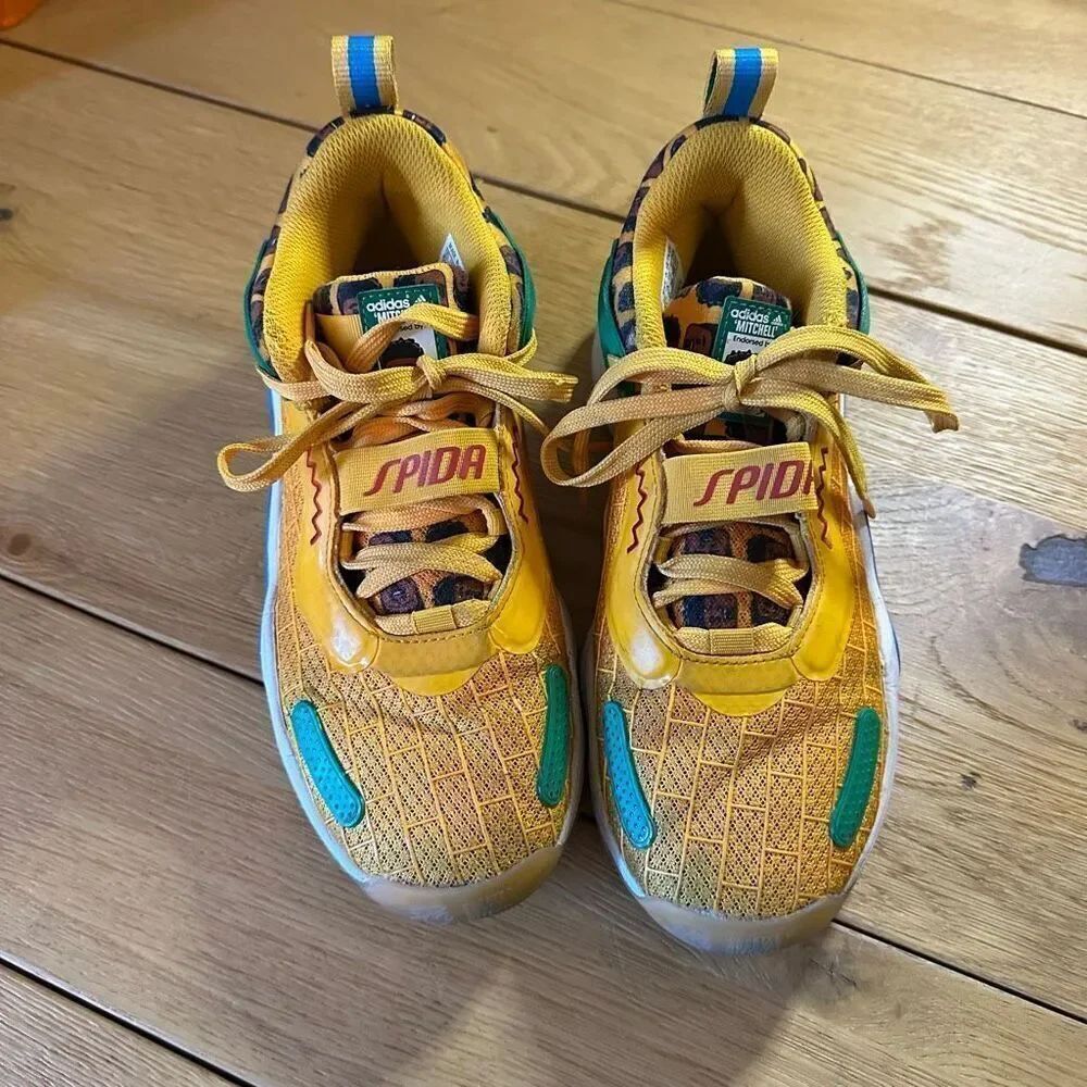 Adidas x D.O.N. LEGO yellow sneakers 5.5 men’s kids